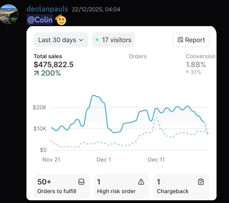 Declan — $475k month