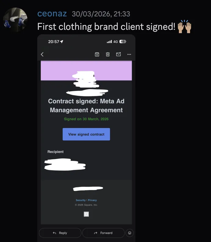 ceonaz — first clothing brand client signed