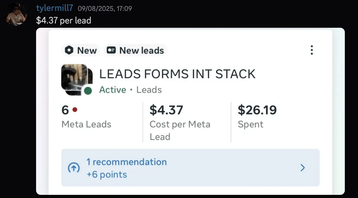 tylermill7 — $4.37 per lead