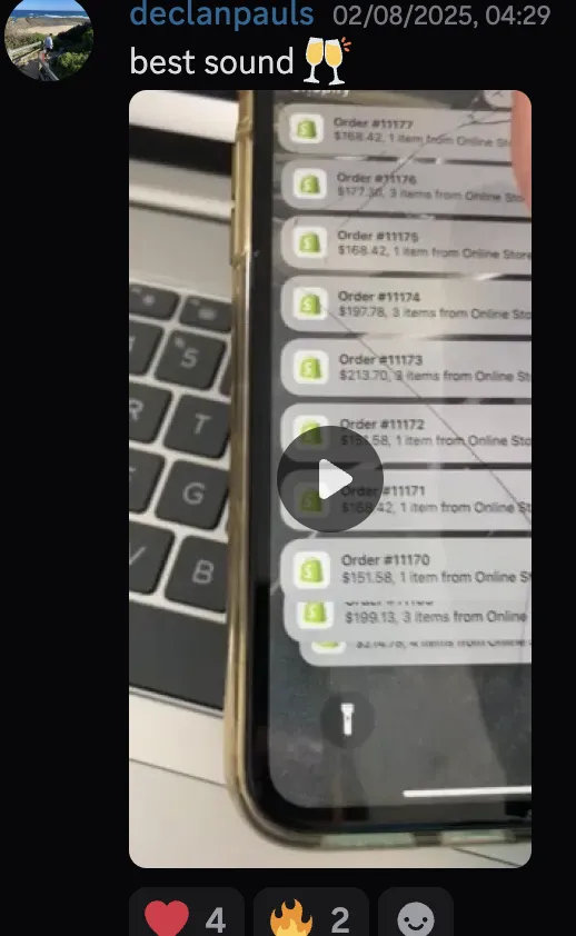 declanpauls — order notifications, best sound